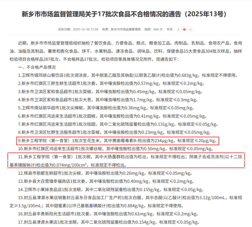 世界杯代理注册_生花生米黄曲霉毒素超标11倍世界杯代理注册，河南一高校食堂被市监局通报，学生无奈点外卖，离职员工：后勤公司代管食堂，人手不足；校方回应